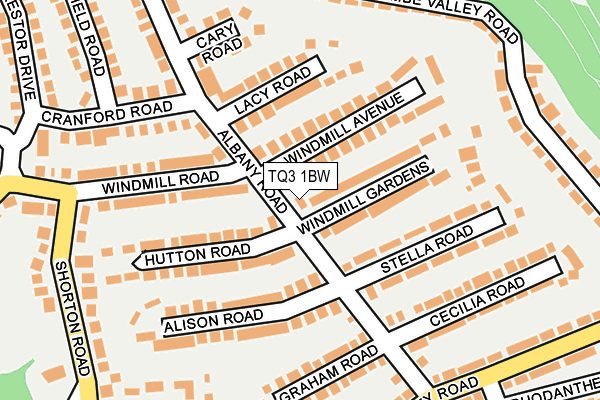 TQ3 1BW map - OS OpenMap – Local (Ordnance Survey) TQ3 1BW map - OS OpenMap – Local (Ordnance Survey)