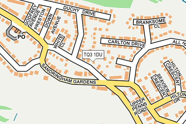 TQ3 1DU map - OS OpenMap – Local (Ordnance Survey) TQ3 1DU map - OS OpenMap – Local (Ordnance Survey)