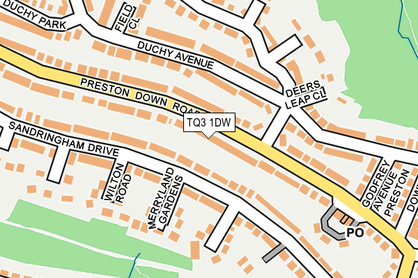 TQ3 1DW map - OS OpenMap – Local (Ordnance Survey) TQ3 1DW map - OS OpenMap – Local (Ordnance Survey)