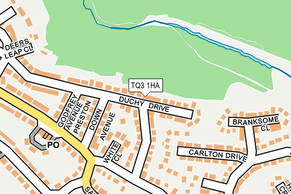 TQ3 1HA map - OS OpenMap – Local (Ordnance Survey) TQ3 1HA map - OS OpenMap – Local (Ordnance Survey)