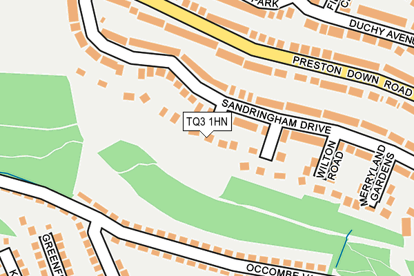 TQ3 1HN map - OS OpenMap – Local (Ordnance Survey) TQ3 1HN map - OS OpenMap – Local (Ordnance Survey)