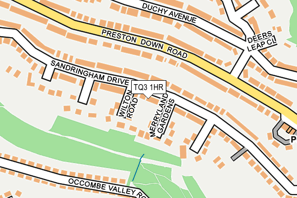 TQ3 1HR map - OS OpenMap – Local (Ordnance Survey) TQ3 1HR map - OS OpenMap – Local (Ordnance Survey)