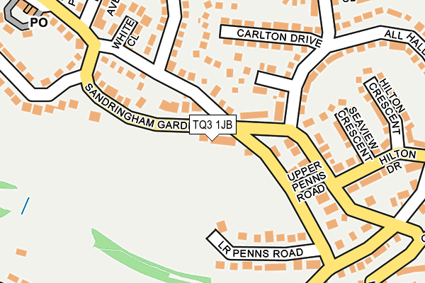 TQ3 1JB map - OS OpenMap – Local (Ordnance Survey) TQ3 1JB map - OS OpenMap – Local (Ordnance Survey)