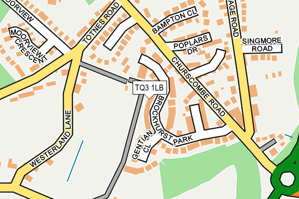 TQ3 1LB map - OS OpenMap – Local (Ordnance Survey) TQ3 1LB map - OS OpenMap – Local (Ordnance Survey)