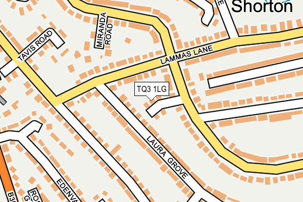 TQ3 1LG map - OS OpenMap – Local (Ordnance Survey) TQ3 1LG map - OS OpenMap – Local (Ordnance Survey)