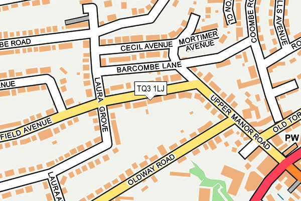 TQ3 1LJ map - OS OpenMap – Local (Ordnance Survey) TQ3 1LJ map - OS OpenMap – Local (Ordnance Survey)