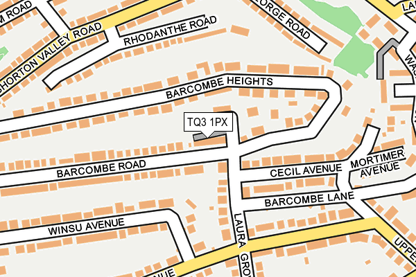 TQ3 1PX map - OS OpenMap – Local (Ordnance Survey) TQ3 1PX map - OS OpenMap – Local (Ordnance Survey)