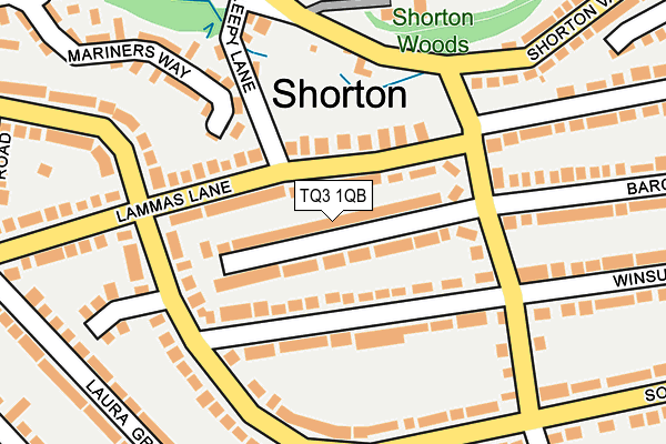 TQ3 1QB map - OS OpenMap – Local (Ordnance Survey) TQ3 1QB map - OS OpenMap – Local (Ordnance Survey)