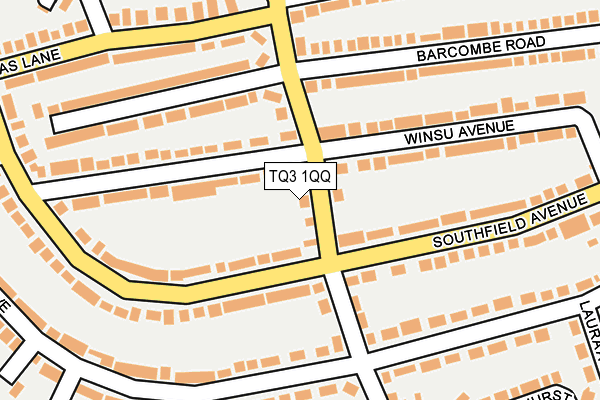 TQ3 1QQ map - OS OpenMap – Local (Ordnance Survey)