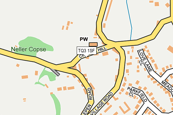 TQ3 1SF map - OS OpenMap – Local (Ordnance Survey) TQ3 1SF map - OS OpenMap – Local (Ordnance Survey)