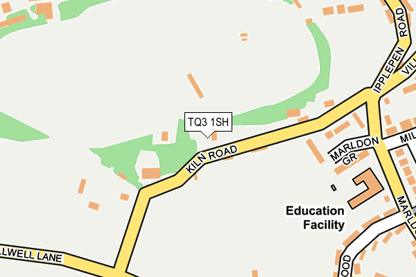 TQ3 1SH map - OS OpenMap – Local (Ordnance Survey) TQ3 1SH map - OS OpenMap – Local (Ordnance Survey)