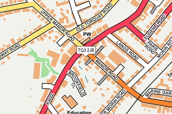 TQ3 2JB map - OS OpenMap – Local (Ordnance Survey) TQ3 2JB map - OS OpenMap – Local (Ordnance Survey)