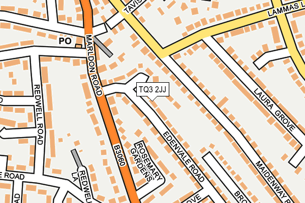 TQ3 2JJ map - OS OpenMap – Local (Ordnance Survey) TQ3 2JJ map - OS OpenMap – Local (Ordnance Survey)