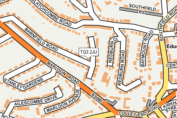 TQ3 2JU map - OS OpenMap – Local (Ordnance Survey)