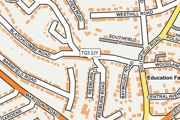 TQ3 2JY map - OS OpenMap – Local (Ordnance Survey) TQ3 2JY map - OS OpenMap – Local (Ordnance Survey)