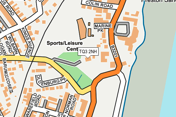 TQ3 2NH map - OS OpenMap – Local (Ordnance Survey)