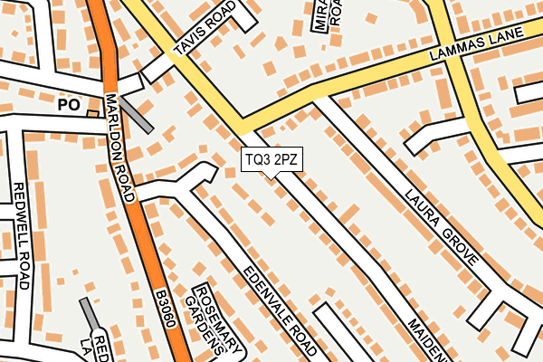 TQ3 2PZ map - OS OpenMap – Local (Ordnance Survey) TQ3 2PZ map - OS OpenMap – Local (Ordnance Survey)