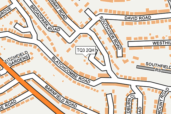 TQ3 2QH map - OS OpenMap – Local (Ordnance Survey) TQ3 2QH map - OS OpenMap – Local (Ordnance Survey)