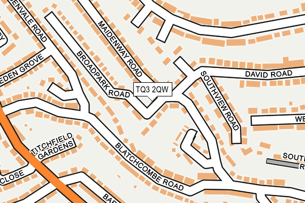 TQ3 2QW map - OS OpenMap – Local (Ordnance Survey) TQ3 2QW map - OS OpenMap – Local (Ordnance Survey)