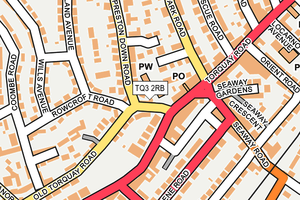 TQ3 2RB map - OS OpenMap – Local (Ordnance Survey) TQ3 2RB map - OS OpenMap – Local (Ordnance Survey)