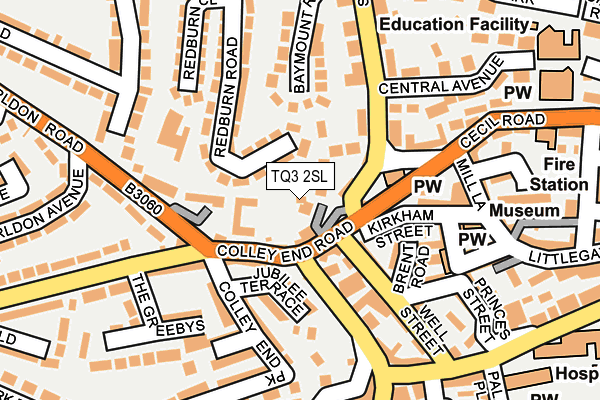 TQ3 2SL map - OS OpenMap – Local (Ordnance Survey) TQ3 2SL map - OS OpenMap – Local (Ordnance Survey)