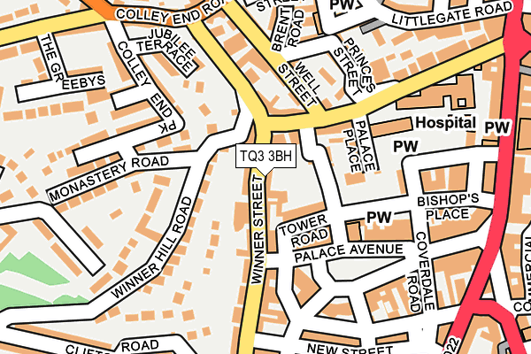 TQ3 3BH map - OS OpenMap – Local (Ordnance Survey) TQ3 3BH map - OS OpenMap – Local (Ordnance Survey)
