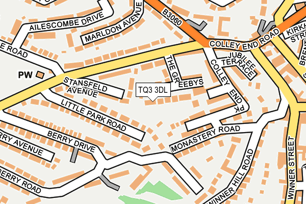 TQ3 3DL map - OS OpenMap – Local (Ordnance Survey) TQ3 3DL map - OS OpenMap – Local (Ordnance Survey)