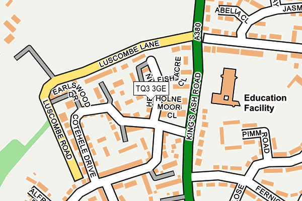 TQ3 3GE map - OS OpenMap – Local (Ordnance Survey) TQ3 3GE map - OS OpenMap – Local (Ordnance Survey)