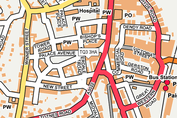 TQ3 3HA map - OS OpenMap – Local (Ordnance Survey) TQ3 3HA map - OS OpenMap – Local (Ordnance Survey)