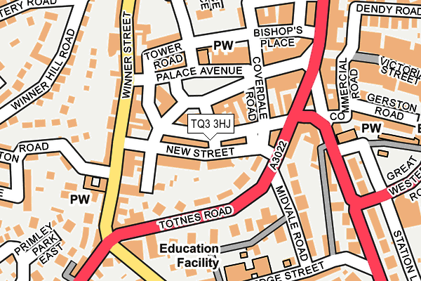 TQ3 3HJ map - OS OpenMap – Local (Ordnance Survey) TQ3 3HJ map - OS OpenMap – Local (Ordnance Survey)