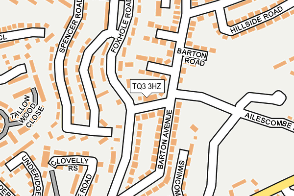 TQ3 3HZ map - OS OpenMap – Local (Ordnance Survey) TQ3 3HZ map - OS OpenMap – Local (Ordnance Survey)