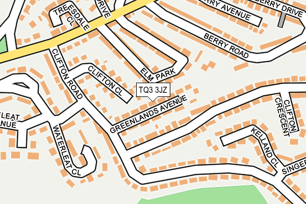 TQ3 3JZ map - OS OpenMap – Local (Ordnance Survey) TQ3 3JZ map - OS OpenMap – Local (Ordnance Survey)