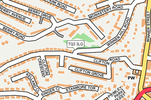 TQ3 3LG map - OS OpenMap – Local (Ordnance Survey) TQ3 3LG map - OS OpenMap – Local (Ordnance Survey)