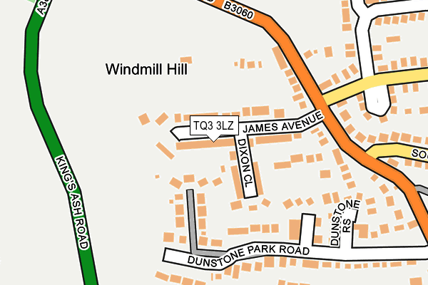 TQ3 3LZ map - OS OpenMap – Local (Ordnance Survey) TQ3 3LZ map - OS OpenMap – Local (Ordnance Survey)