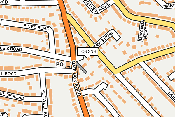 TQ3 3NH map - OS OpenMap – Local (Ordnance Survey) TQ3 3NH map - OS OpenMap – Local (Ordnance Survey)