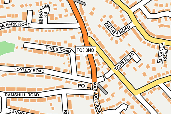 TQ3 3NQ map - OS OpenMap – Local (Ordnance Survey) TQ3 3NQ map - OS OpenMap – Local (Ordnance Survey)