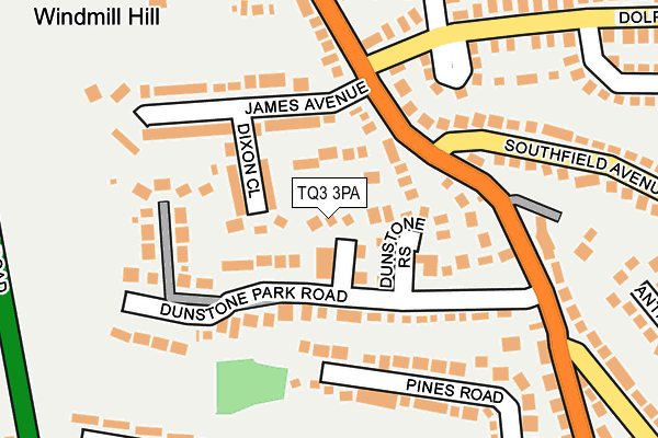 TQ3 3PA map - OS OpenMap – Local (Ordnance Survey) TQ3 3PA map - OS OpenMap – Local (Ordnance Survey)