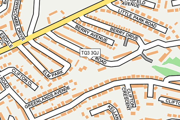 TQ3 3QJ map - OS OpenMap – Local (Ordnance Survey) TQ3 3QJ map - OS OpenMap – Local (Ordnance Survey)