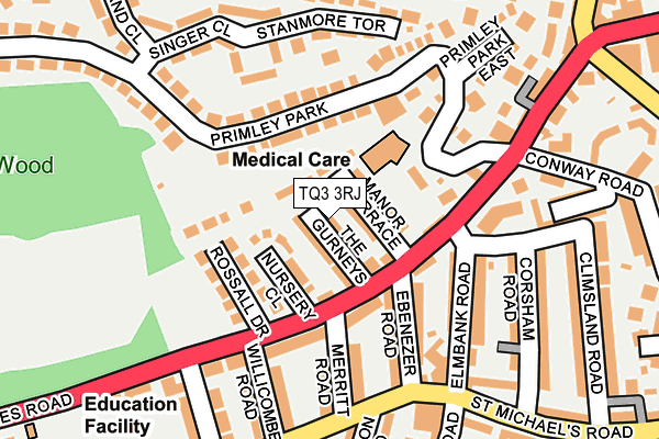 TQ3 3RJ map - OS OpenMap – Local (Ordnance Survey) TQ3 3RJ map - OS OpenMap – Local (Ordnance Survey)