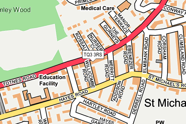 TQ3 3RS map - OS OpenMap – Local (Ordnance Survey) TQ3 3RS map - OS OpenMap – Local (Ordnance Survey)