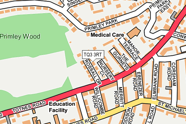 TQ3 3RT map - OS OpenMap – Local (Ordnance Survey) TQ3 3RT map - OS OpenMap – Local (Ordnance Survey)