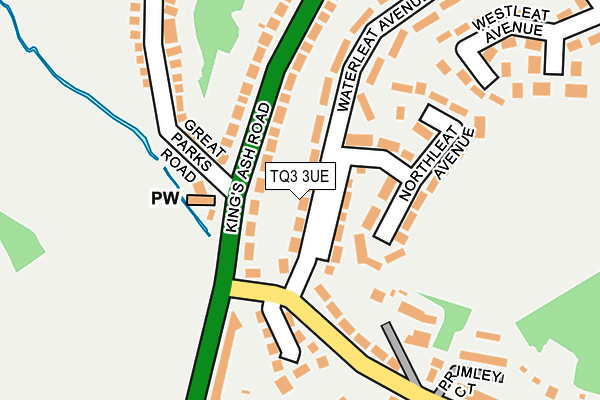 TQ3 3UE map - OS OpenMap – Local (Ordnance Survey) TQ3 3UE map - OS OpenMap – Local (Ordnance Survey)