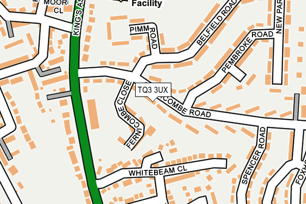 TQ3 3UX map - OS OpenMap – Local (Ordnance Survey) TQ3 3UX map - OS OpenMap – Local (Ordnance Survey)
