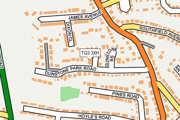 TQ3 3XH map - OS OpenMap – Local (Ordnance Survey) TQ3 3XH map - OS OpenMap – Local (Ordnance Survey)