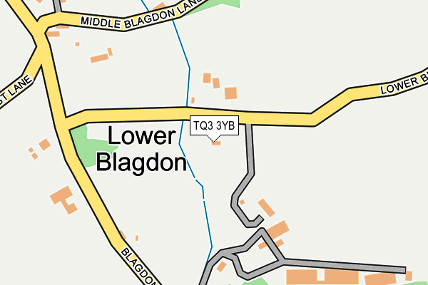 TQ3 3YB map - OS OpenMap – Local (Ordnance Survey) TQ3 3YB map - OS OpenMap – Local (Ordnance Survey)