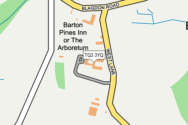 TQ3 3YQ map - OS OpenMap – Local (Ordnance Survey)