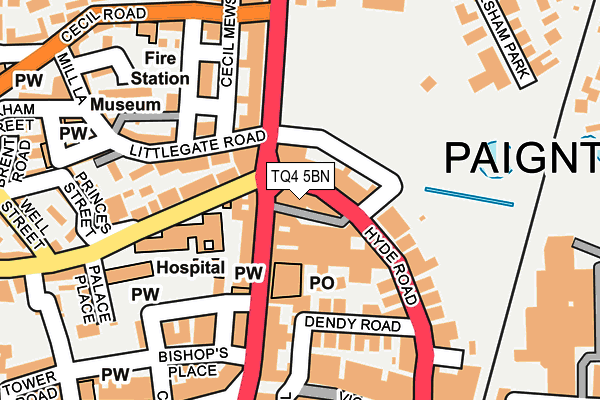 TQ4 5BN map - OS OpenMap – Local (Ordnance Survey)