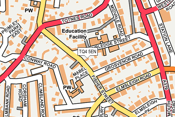 TQ4 5EN map - OS OpenMap – Local (Ordnance Survey) TQ4 5EN map - OS OpenMap – Local (Ordnance Survey)