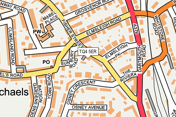 TQ4 5ER map - OS OpenMap – Local (Ordnance Survey) TQ4 5ER map - OS OpenMap – Local (Ordnance Survey)