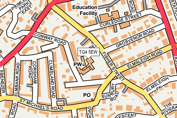 TQ4 5EW map - OS OpenMap – Local (Ordnance Survey) TQ4 5EW map - OS OpenMap – Local (Ordnance Survey)